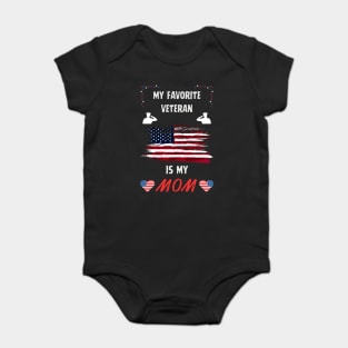 veteran mom Baby Bodysuit